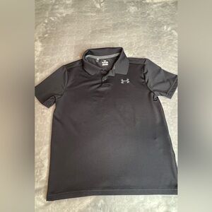 Under Armour Kids Black Polo Shirt